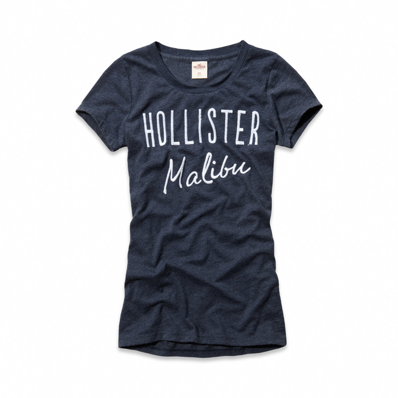 Hollister Mujeres De Cuello Redondo Corto Remera HCO4803